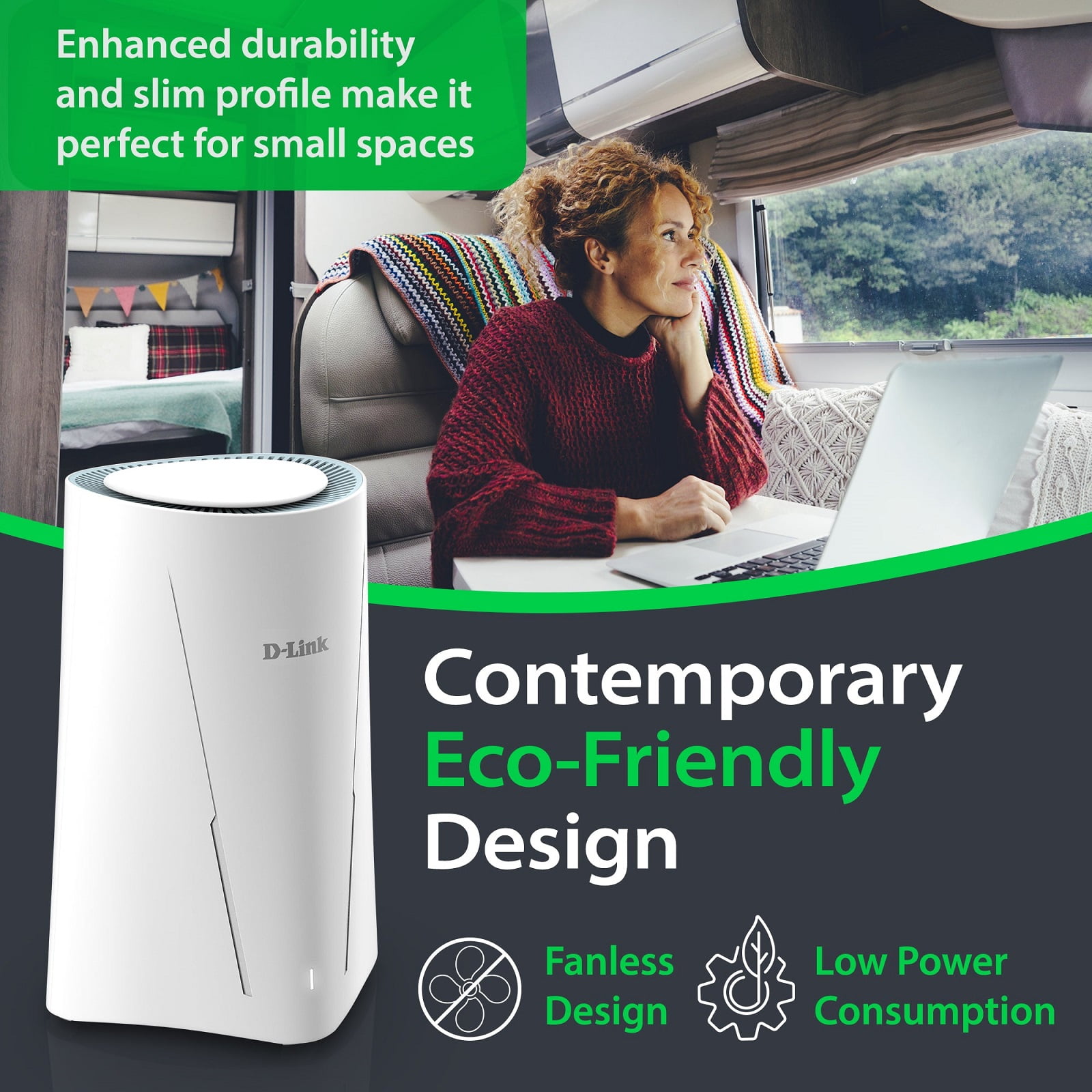 D-Link G530 Wi-Fi 6 IEEE 802.11 a/b/g/n/ac/ax 1 SIM Ethernet, Cellular Modem/Wireless Router