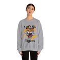 thumbnail image 3 of Go Tigers SweatShirt Vintage School Spirit Tiger Crewneck Retro Lightning Shirt Sport Grey Large, 3 of 4