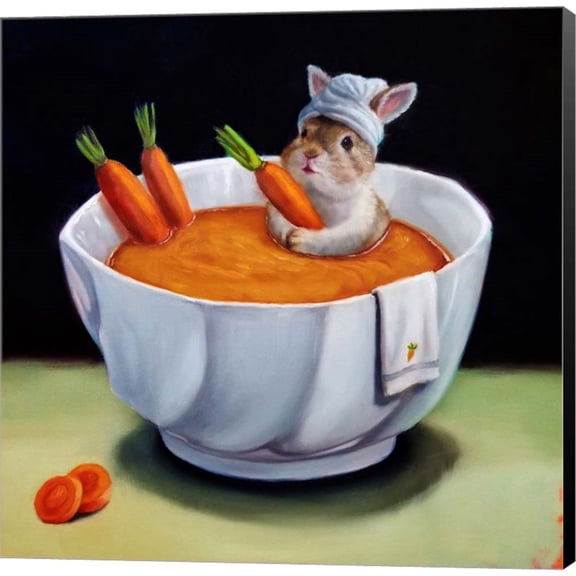 Great Art Now Carrot Spa by Lucia Heffernan, Canvas Wall Art, 12W x 12H
