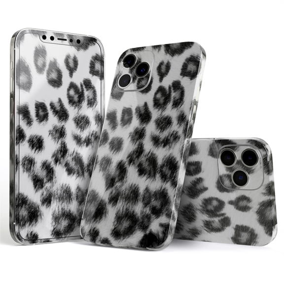 DesignSkinz Real Snow Leopard Hide Full-Body Skin Decal Wrap Cover for iPhone 16