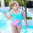 thumbnail image 5 of GYRATEDREAM Girls One Piece Swimsuits Quick Dry Beach Sets Bathing Suits Cross Shoulder Strap Swimwear for 7-8 Years, 5 of 9