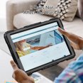 thumbnail image 4 of Case for Lenovo Tab M10 HD 2nd Gen 10.1 Inch 2020 with Screen Protector, 360 Degree Rotating Kickstand Hand Strap Heavy Duty Shockproof Cover with Shoulder Strap, Black, 4 of 7
