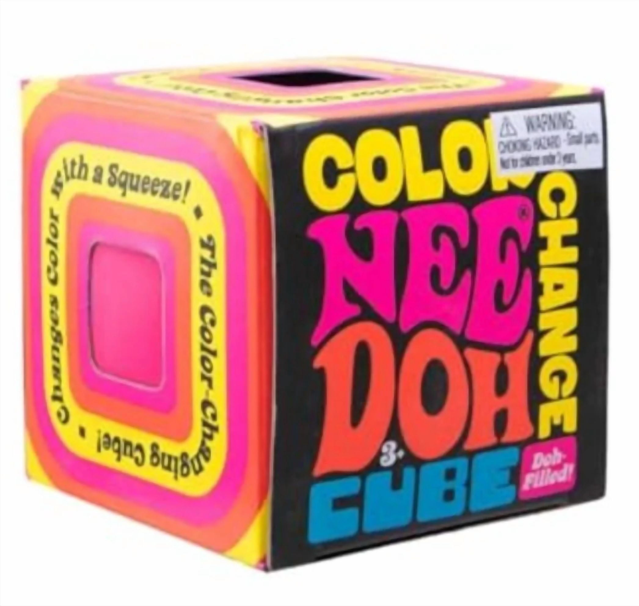 Nee Doh Color Change CUBE, 1 RANDOM COLOR