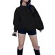 thumbnail image 1 of Txlixc Pullover casual de primavera y otoño para mujeres sudadera suelta de manga larga sólida y cuello o Txlixc  moda, 1 of 6