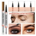 thumbnail image 4 of Microblading Eyebrow Pen, 2-in-1 Dual-Ended Eyebrow Pen with 4-Fork-Tip & Eyebrow Brush, Waterproof Eyebrow Pencil and Sealing Brow Gel, Makeup Long-Lasting Eyebrow Pen for Women, 4 of 9