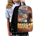 thumbnail image 3 of KUIFORTI Backpack Teens School Bags Casual Zippered Daypack with Adjustable Straps Travel Rucksack Middle School Students Book Organizer, Running Horse, 3 of 6