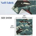 thumbnail image 7 of Whales Cloth Napkins Set of 4,20x20 Inches Napkins Cloth Washable Reusable Soft for Dinner,Wedding,Parties,Home Dinner,Tableative Decor Gift, 7 of 7