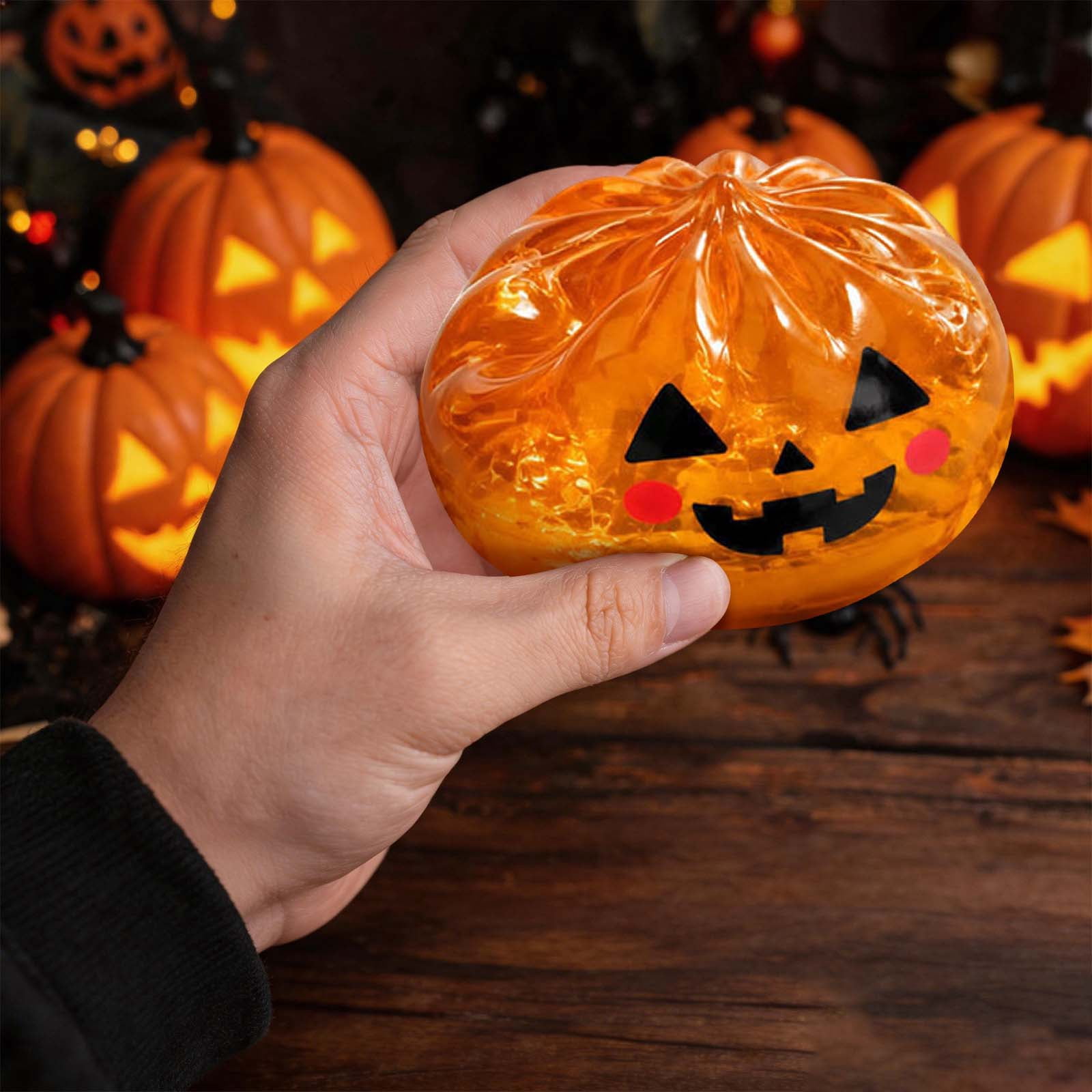 Halloween Dumpling Squishy, Soft Stretchy Halloween Ghost Dumpling Squeeze, Perfect Gift for Anxiety Relief