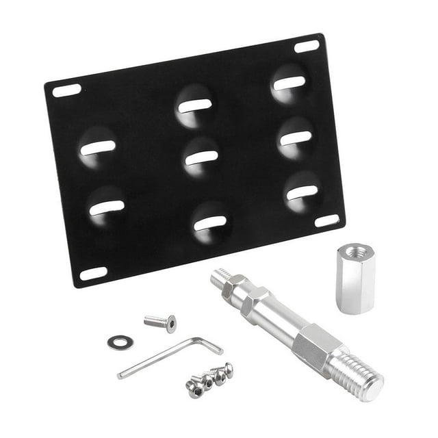 Soporte de montaje de Matrícula de remolque de 8 posiciones para A4 2010-15 negro Baoblaze Placa de Matrícula Soporte