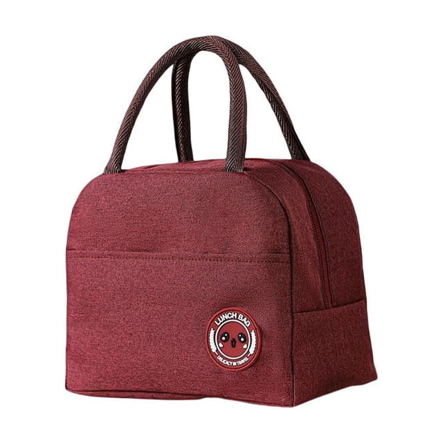 Fiambrera Bewildely para niños y adultos bolsa de transporte Color rojo