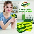 thumbnail image 6 of (24 Pack) Heavy Duty Scrub Sponges by SCRUBIT Kitchen Dish, Sink and Bathroom Cleaning Scrubber Sponge - with Non-Smell Scouring Pad 6 (Pack of 4), 6 of 9