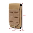 thumbnail image 3 of Bolsa Molle Camping Bolsa Molle, riñonera, bolsa para correr, viaje, bolsillo pequeño para teléfono (marrón), 3 of 4