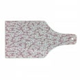 thumbnail image 1 of Pink and White Cutting Board, Cheery Bedding Plants Bursting out into White Blossoms Calico Style, Tempered Glass Cutting and Serving Board, Wine Bottle Shape, Pink Brown White, by Ambesonne, 1 of 1