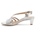 thumbnail image 4 of Ros Hommerson Lettie Women Adjustable Heel Strap Sandal In Silver Leather, 4 of 7