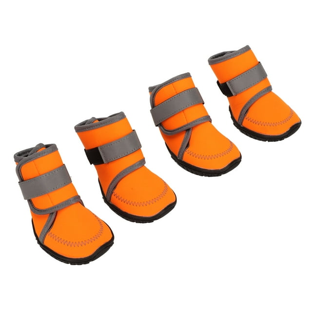 Botas Para Perros, Botines Para Perros Con Correas Reflectantes, 4 Piezas, Botas Para Perros De Invierno Con Pavimento Caliente, Zapatos Para Perros Para Pavimento Caliente Para