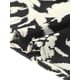 thumbnail image 5 of Vestido midi elegante de flores con cuello drapeado y mangas cortas para mujer XS negro, 5 of 5