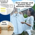 thumbnail image 4 of GorillaLine - Retractable Clothesline Indoor Outdoor Clothes Line - Heavy Duty Clothes Drying Laundry Line - Wall Mounted Drying Rack - Air Dry Clothing, 4 of 7