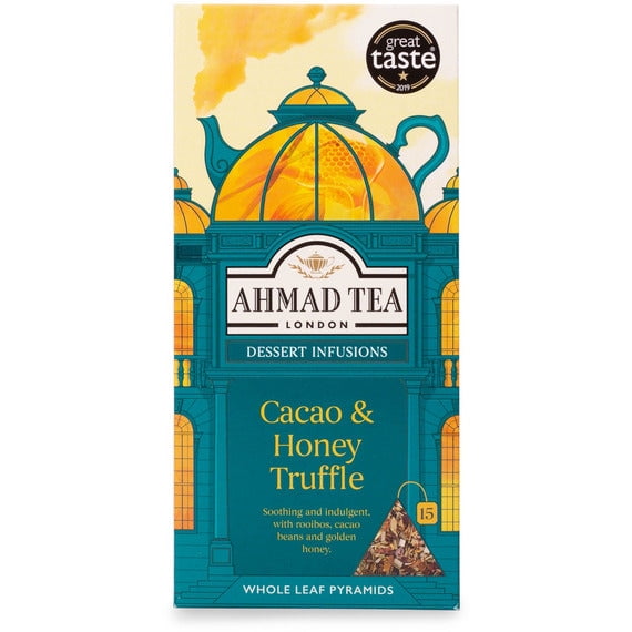 Cacao & Honey Truffle 15’ Premium Pyramid Tea Bags Ahmad Tea