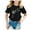Black, variant on Hiijoy Toddler Girls T-Shirt Dandelion Print Short Sleeve T Shirt Summer Casual Tee Shirt