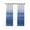 Blue White, variant on Orange White Ombre Blackout Curtains, Light Blocking Print Window Curtains, Farmhouse Retro Simple Striped Art Thermal Insulated Window Drapes for Living Room Kitchen Cafe 2 Panels, 104"W x 63"L