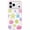 Big Colorful Flowers, variant on QuteCase Cute for iPhone 17 Pro Max Case, White Glitter Hearts