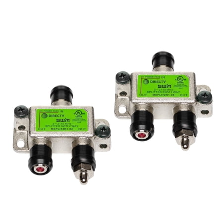Directv SWM Approved 2-Way Wide Band Splitter (2-Pack) price history on PriceWatchPro