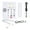 White, variant on UsilkU Corded Phone Dual Port Clear Sound Last Number Redial Mute Function Volume Adjustable Desktop Landline Phone for Home Office Hotel, Universal Compatibility, Red (8.66 x 8.66 x 2.75 inches)