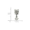 thumbnail image 2 of Fancy Bead White Sterling Silver Themed 18.18 mm 6.36 Reflections Anchor Dangle Bead, 2 of 2