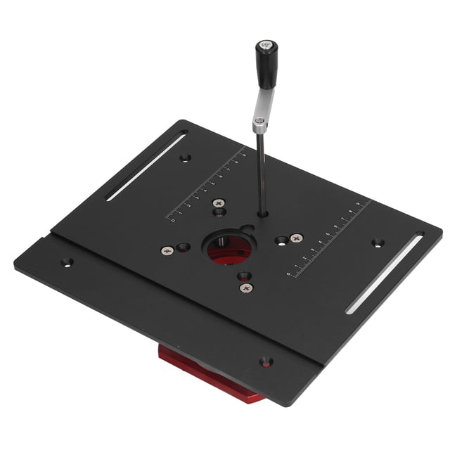 Router Lift, Manual Router Lift System Kit with Crank Handle, 51mm / 2.01in Maximum Lifting Stroke, for Small Trimming Machines