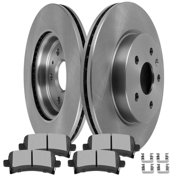 SCITOO Rear Brake Kits D1430-8547 Brake Pads & 55179 Vented Brake Rotors Fit For Buick For Allure 2010,For Buick For LaCrosse 2010-2016,For Buick For Regal 2011-2017,For Cadillac For XTS 2013-2019