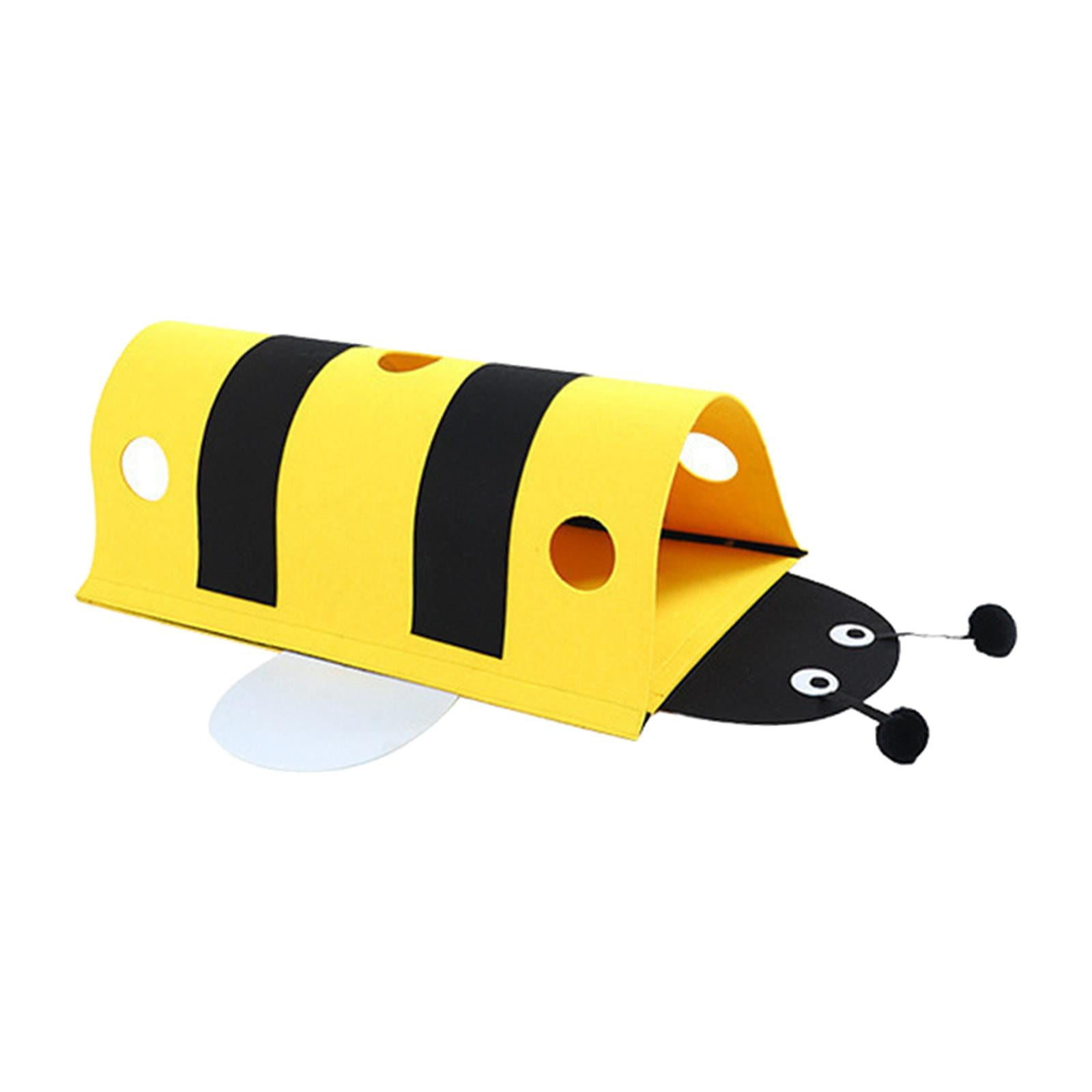 Bvdfgk Cat Tunnel Bee Shaped Cat Toy, Pet Interactive Toy, Indoor Bed Cute Cat Tube for