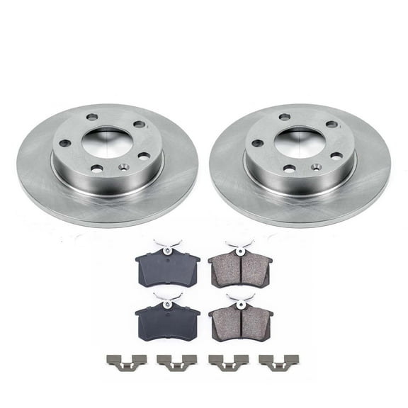 Ultimate Brakes Rear Semi-Metallic Brake Pad and Rotor Kit with Hardware WM80357
