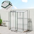 thumbnail image 2 of Mini Serre Portative avec 3 Tablettes et Doubles Portes Enroulables, Couvercle en Plastique Transparent Résistant aux UV et Cadre en Acier, Conception Asymétrique pour Patio, Jardin, Plantes d'Intérieur Ou d'Extérieur, 2 of 7
