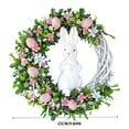 thumbnail image 3 of Huanglei Easter Bunny Wreath Festive Floral Decoration For Home Perfect Easter & Spring, 3 of 4