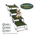 thumbnail image 4 of S-HOME Portable Foldable Dog Ramp for Cars and SUVs, Non-Slip Surface, Lightweight Sturdy Design Supports Large Dogs Up to 250lbs，green, 4 of 11