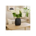 thumbnail image 3 of Elegant Ribbed Metal Vase for Living Room Decor and Home Accent - Suitable for House, Shelf Display, and Table Centerpiece - Decorative Flower Vase for Bedroom and Office Decor - 10", Black, 3 of 12