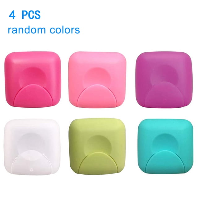 4Pcs Random Color Tampons Storage Boxes Portable Mini Women Tampons Box Holder Case for Travel Outdoor