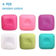 4Pcs Random Color Tampons Storage Boxes Portable Mini Women Tampons Box Holder Case for Travel Outdoor LMZ