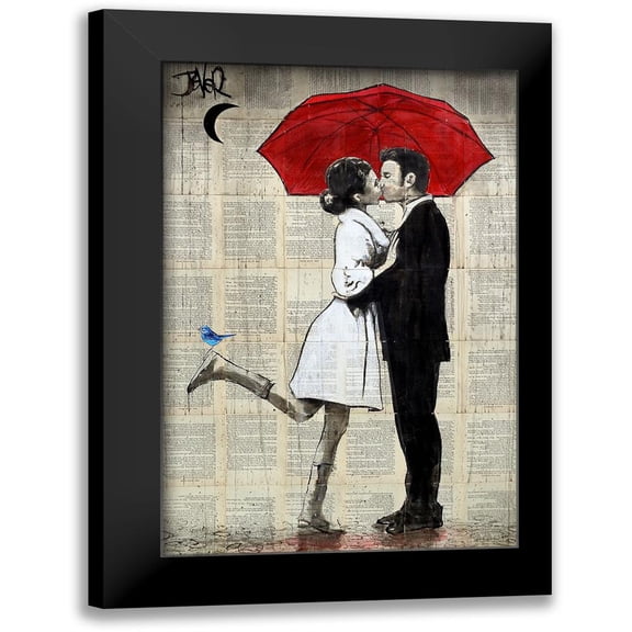 Jover, Loui 11x14 Black Modern Framed Museum Art Print Titled - Magical Rain