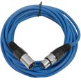 thumbnail image 2 of Seismic Audio  Pair of Blue 25' XLR Microphone Cable (2 Pack)- Patch NEW Blue - SAXLX-25Blue-2Pack, 2 of 4