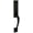 Black, variant on Baldwin 85352190LENT Left Handed Cody Single Cylinder Handleset - Black
