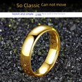 thumbnail image 3 of Anillo de pareja de acero de titanio liso para mujer, anillo de cola con personalidad que no se decolora, 18 quilates S925, 3 of 5