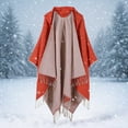 thumbnail image 2 of Cavosen Winter Shawl Wraps for Women Tassel Elegant Shawls Solid Soft Warm Open Front Scarves Trendy Everyday Wear, 2 of 5