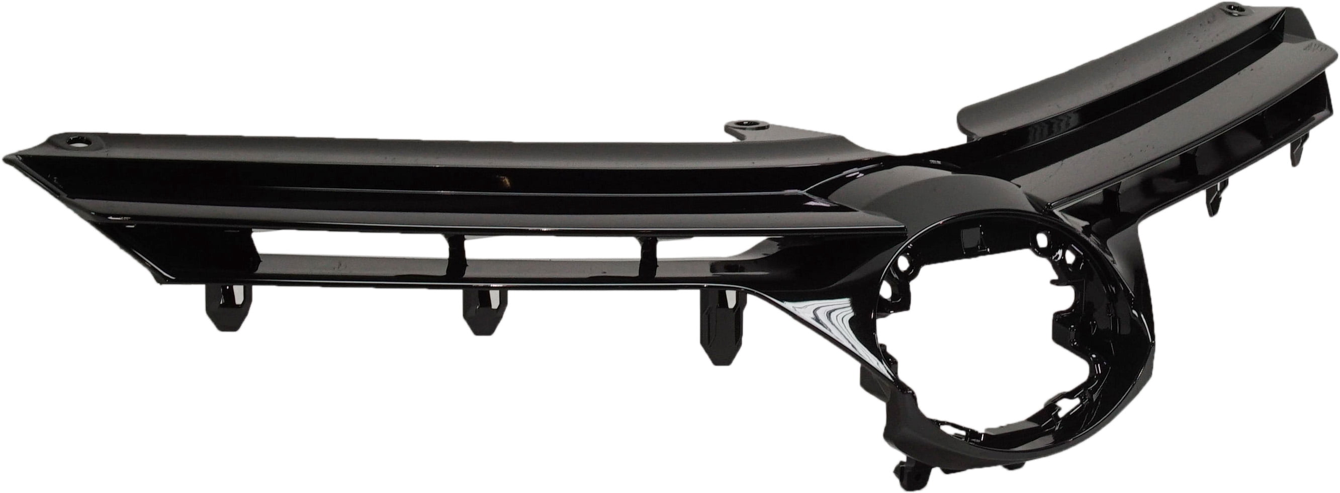 Grille Assembly Compatible With 2017-2018 Toyota Corolla Painted Black Shell and Insert