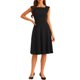 thumbnail image 2 of Vestido sin mangas de corte ajustado para mujer INSPIRE CHIC, con cuello barco, casual y de oficina, color negro, 2 of 6