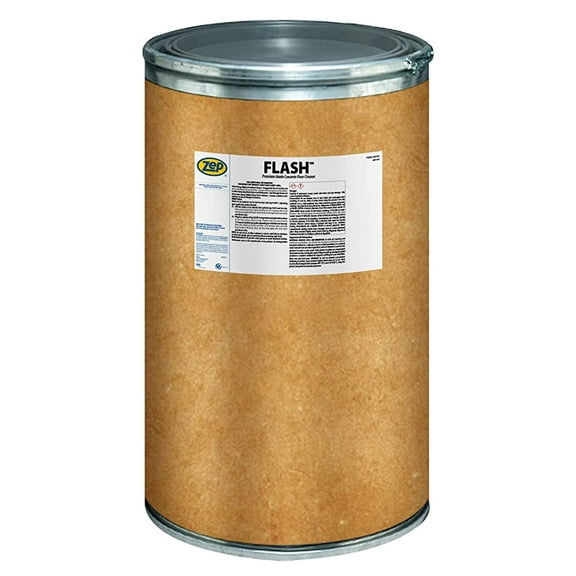 Zep Flash Powdered Concrete Floor Cleaner - 125lb (Case of 1) 72342 - Premium Grade, Alkaline, Removes Grease and Oil Deposits