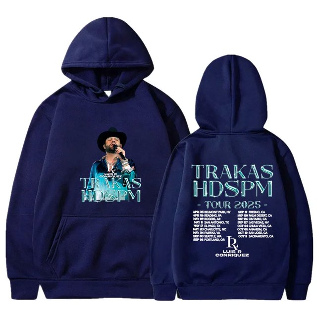 Luis R Conriquez Trakas HDSPM Tour sudaderas con capucha Cosplay mujeres hombres moda sudaderas de manga larga