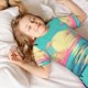 thumbnail image 5 of Balery Retro Palm Beach Sunset Conjunto de Pijama Infantil de Manga Corta con Estampado – Ropa de Dormir de Algodón Suave-4X-Large, 5 of 6