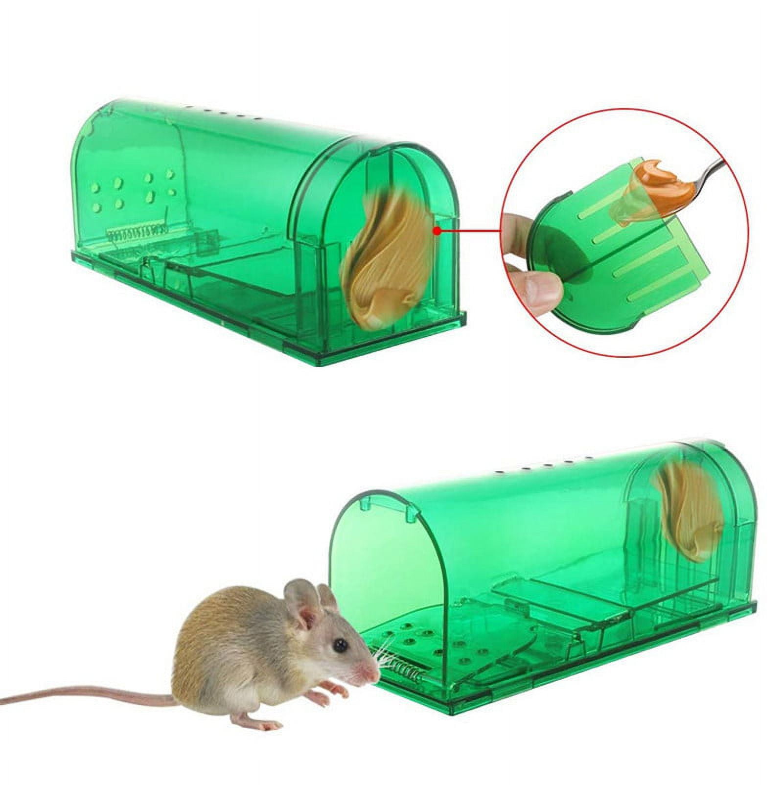 Humane Mouse Traps, Catch& Release, Reusable Rat Traps, Easy To Set And  Safe For Family And Pets, No Kill For Small Rodent/Voles/Hamsters/Moles,  Catcher That Works For Indoor/Outdoor, 4 Pack