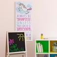 thumbnail image 3 of Stupell Industries Always Be Yourself or a Unicorn Quote Kid's Pink Design Canvas Wall Art Design by Ziwei Li, 20" x 48", 3 of 5